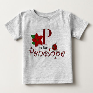 P is voor Penelope, Baby's First KerstT-shirt