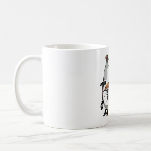 P is voor Penguin Koffiemok (Links)