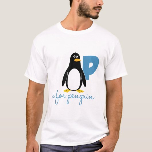 P is voor Penguin T-shirt (Voorkant)
