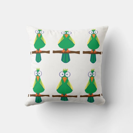 P is voor Percy baby jongen Kussen (Achterkant)