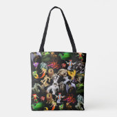 P is voor Phoenix Canvas tas (Zwart) (Achterkant)