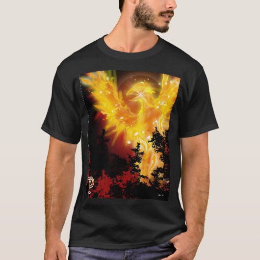 P is voor Phoenix Design T-shirt (Voorkant)