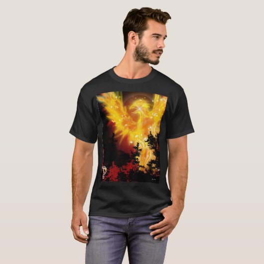P is voor Phoenix Design T-shirt (Voorkant volledig)