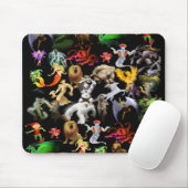 P is voor Phoenix Muismat (Zwart) (Met muis)