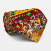 P is voor Phoenix Stropdas (Goud) (Opgerold)