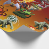 P is voor Phoenix Verpakkend document (Goud) Cadeaupapier (Hoek)