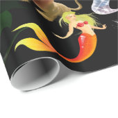 P is voor Phoenix Wrapping Paper (Zwart) Cadeaupapier (Rol Hoek)