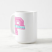 P is voor Pickleball Premium-Mok Koffiemok (Voorkant links)