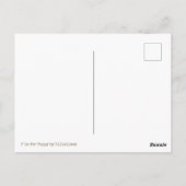 P is voor Poppy Briefkaart (Achterkant)