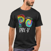 P is voor pre-k stropdas kleurstof leerkracht teru t-shirt (Voorkant)