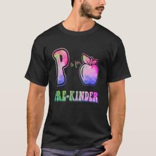 P is voor pre-k terug naar school pre-Kwaliteit T-shirt