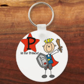 P is voor Prins Tshirts en Gifts Sleutelhanger (Voorkant)