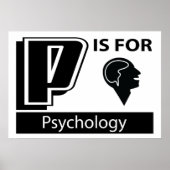 P is voor psychologie poster (Voorkant)