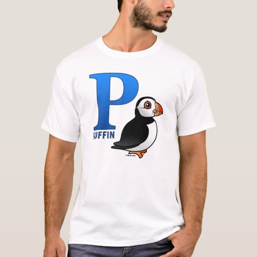 P is voor Puffin T-shirt (Voorkant)