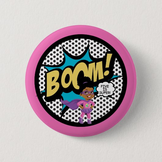 P.J. Birthday Buttonnen Ronde Button 5,7 Cm (Voorkant)