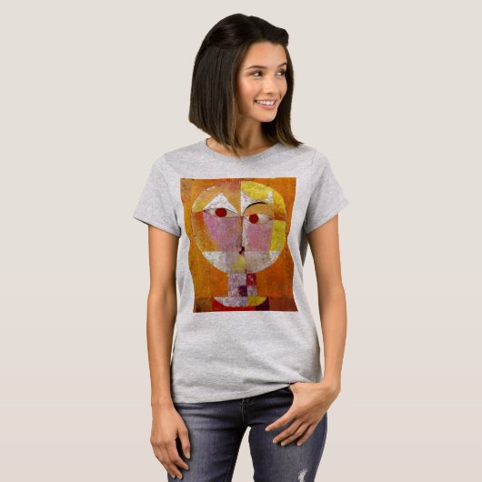 P. Klee Senecio Schilderen van Abstract kunststaal T-shirt (Voorkant volledig)