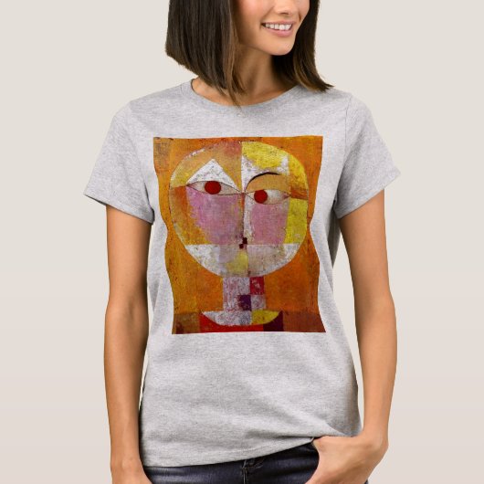 P. Klee Senecio Schilderen van Abstract kunststaal T-shirt (Voorkant)