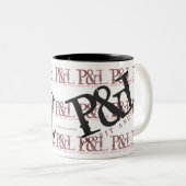 "P&L" TWEEKLEURIGE KOFFIEMOK (Voorkant rechts)