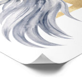 P letter gepersonaliseerde naam monogram met paard poster (Hoek)