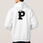 P, letter met oogballen hoodie (Achterkant)