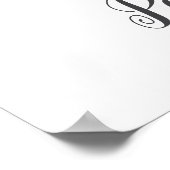 P Letter Monogram Groene Muur Naam Print Babykamer (Hoek)