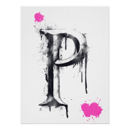 P Letter - Typografie Perfect Poster