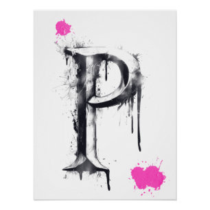 P Letter - Typografie Perfect Poster