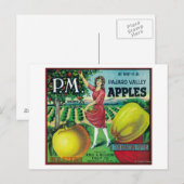 P.M. Apple Crate LabelWatsonville, CA Briefkaart (Voorkant / Achterkant)