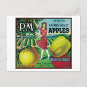 P.M. Apple Crate LabelWatsonville, CA Briefkaart (Voorkant)