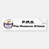 P.M.S. Bumpersticker voor bloeddruk vóór massage (Voorkant)