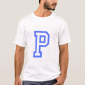 P Mannen Basic T-shirt (Voorkant)