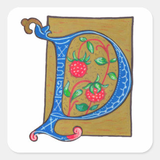 P - MINIATURE VIERKANTE STICKER
