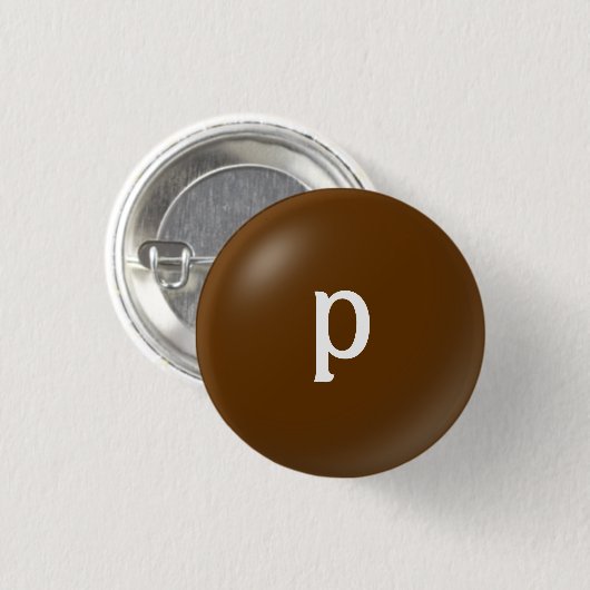 P Monogram Button (Voorkant /achterkant)