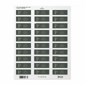 P Monogram op maat gemaakt etiket (Full Sheet)