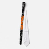P Monogram Oranje & Zwarte Das (Achterkant)