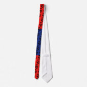 P Monogram Rode & Blauwe Stropdas (Achterkant)