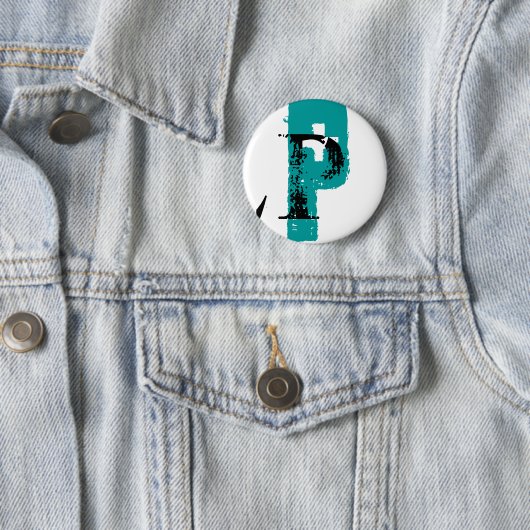 P monogram ronde button 5,7 cm (In situ)