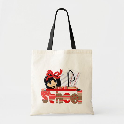 P Monogram Tas schoolbudget (Voorkant)