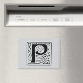 P Monogramm schwarz Magneet (Insitu (Vaatwasser))