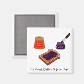 P-nut Butter & Jelly Time Magnet (Voorkant / Achterkant)