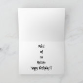 P.O.N.R. De gelukkige Kaart van de Verjaardag (Binnen)