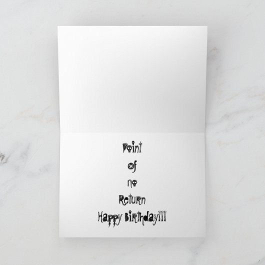 P.O.N.R. De gelukkige Kaart van de Verjaardag (Binnen)