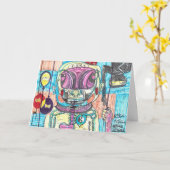 P.O.N.R. De gelukkige Kaart van de Verjaardag (Gele Bloem)