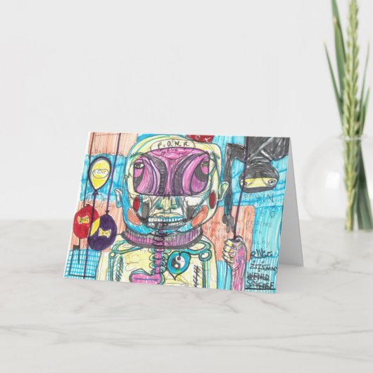 P.O.N.R. De gelukkige Kaart van de Verjaardag (Voorkant)