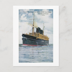 P&O S.S. Viceroy of India - Vintage Travel Poster Briefkaart