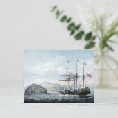 P&O stoomschip Bentinck 1844 Briefkaart (Staand voorkant)