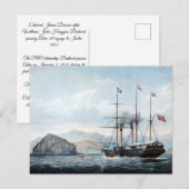 P&O stoomschip Bentinck 1844 Briefkaart (Voorkant / Achterkant)
