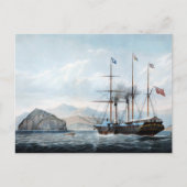P&O stoomschip Bentinck 1844 Briefkaart (Voorkant)