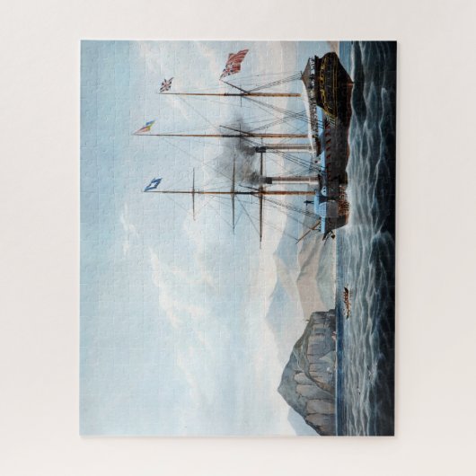 P&O stoomschip Bentinck 1844 Legpuzzel (Verticaal)