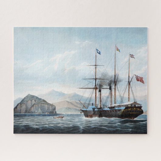 P&O stoomschip Bentinck 1844 Legpuzzel (Horizontaal)